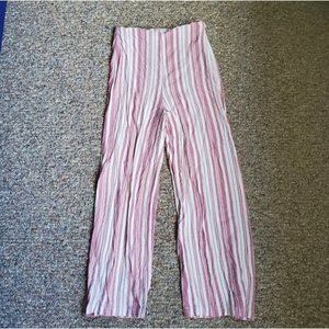 High waisted linen pants
